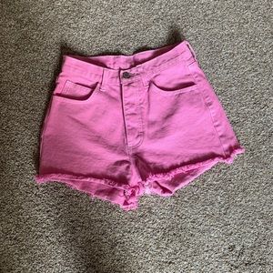 John Galt Brandy Melville Bubblegum Pink Shorts